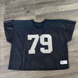 Vintage Russell Athletic Black Mesh Practice Jersey XXXL Football Billie Eilish